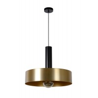 Griestu lampa "GIADA", 1x E27, Ø 50 cm, tērauds, matēta zelta, misiņa, LUCIDE - 30472-50-02