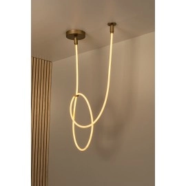 JANDERIN griestu gaismeklis 36W šampanieša tonī (Lucide)