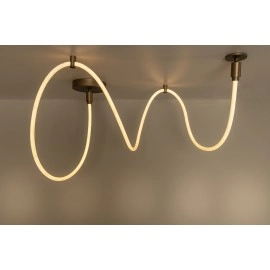 JANDERIN griestu gaismeklis 36W šampanieša tonī (Lucide)