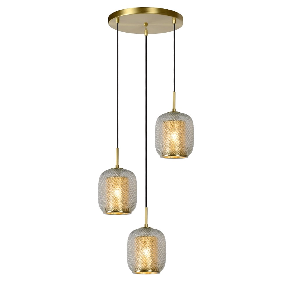 Griestu lampa "AGATHA", 3x E27, stikls, LUCIDE - 03433-03-02