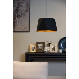 Lampa - "ALEGRO" - 1xE27 - Ø 42 cm - Melna- 06417-42-30