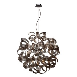 Griestu gaismeklis "ATOMA", 80cm, brūna, 12x G9, Lucide, 74401-80-97