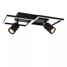 ARIANNE LED griestu gaismeklis ar 2xGU10 melns (Lucide)