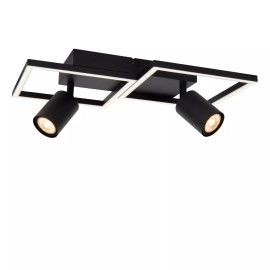 ARIANNE LED griestu gaismeklis ar 2xGU10 melns (Lucide)