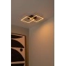 ARIANNE LED CCT kvadrātveida griestu lampa 23 W melna (Lucide)