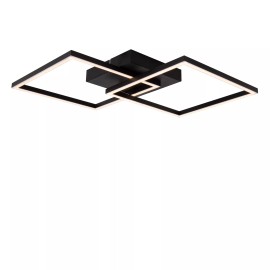 ARIANNE LED CCT kvadrātveida griestu lampa 23 W melna (Lucide)