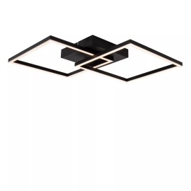 ARIANNE LED CCT kvadrātveida griestu lampa 23 W melna (Lucide)