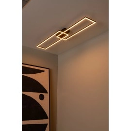 ARIANNE LED CCT taisnstūrveida griestu lampa 23 W melna (Lucide)