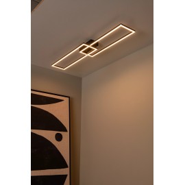 ARIANNE LED CCT taisnstūrveida griestu lampa 23 W melna (Lucide)