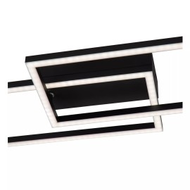 ARIANNE LED CCT taisnstūrveida griestu lampa 23 W melna (Lucide)