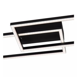 ARIANNE LED CCT taisnstūrveida griestu lampa 23 W melna (Lucide)