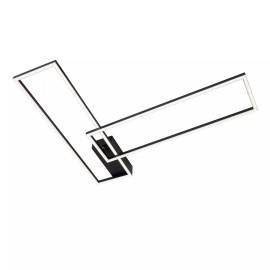 ARIANNE LED CCT taisnstūrveida griestu lampa 23 W melna (Lucide)