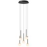 CALINA piekaramā lampa 5x8,2W melna (Lucide)