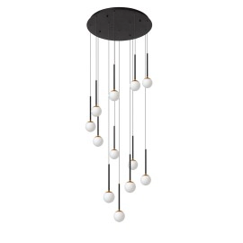 CALINA piekaramā lampa 12x7,7W melna (Lucide)