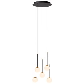 CALINA piekaramā lampa 5x7,4W melna (Lucide)