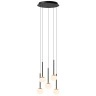 CALINA piekaramā lampa 5x7,4W melna (Lucide)