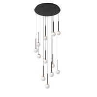 CALINA piekaramā lampa 12x7W melna (Lucide)