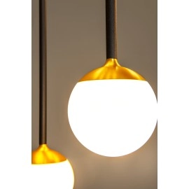 CALINA lineāra piekaramā lampa 12x7W melna (Lucide)