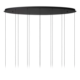 CALINA lineāra piekaramā lampa 12x7W melna (Lucide)