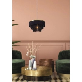 Nokarenā griestu lampa "EXTRAVAGANZA FRILLS", 1x E27, zila, zelta, misiņa - LUCIDE - 03442-40-02