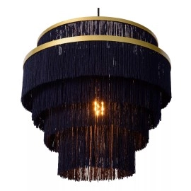 Nokarenā griestu lampa "EXTRAVAGANZA FRILLS", 1x E27, zila, zelta, misiņa - LUCIDE - 03442-42-02