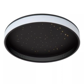 ESTREJA LED CCT griestu lampa Ø40 cm 40 W melna (Lucide)