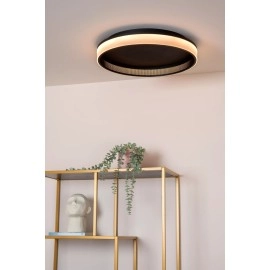 ESTREJA LED CCT griestu lampa Ø40 cm 40 W melna (Lucide)