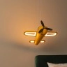 FOKKER — bērnu griestu lampa (pendant), integrēts 28 W LED 2500 K, dzeltena/melna (Lucide)