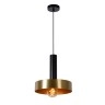 Griestu lampa "GIADA", 1x E27, Ø 30 cm, tērauds, matēta zelta, misiņa, LUCIDE - 30472-30-02