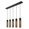 Griestu lampa "LIONEL", 5x E27, melna, metāls, LUCIDE- 73406-05-30