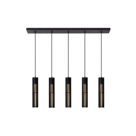 Griestu lampa "LIONEL", 5x E27, melna, metāls, LUCIDE- 73406-05-30