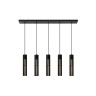 Griestu lampa "LIONEL", 5x E27, melna, metāls, LUCIDE- 73406-05-30