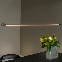 MARNIK — LED griestu lampa 152 cm, 22W CCT 2700–4000K, melna (Lucide)