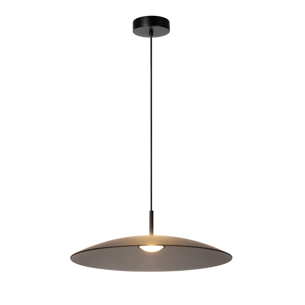 MENGA griestu lampa, dūmu stikls, 60 cm — Lucide