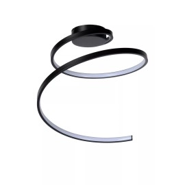 MAXENCE LED 3 StepDim griestu lampa Ø46 cm 24 W melna (Lucide)