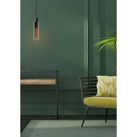 Griestu lampa "ORLANDO", 1x E27, dūmu pelēka, stikls, LUCIDE - 74404-01-65
