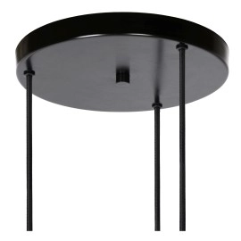 Griestu lampa "ORLANDO", 3x E27, dūmu pelēka, stikls, LUCIDE - 74404-13-65