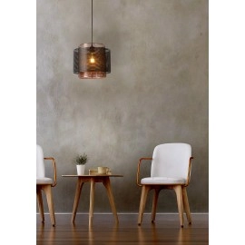 Griestu lampa "ORRIN", 1x E27 max. 60W, melna - metāls - LUCIDE - 02404-01-30