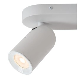 PUNCH — griestu lampa, 2×GU10, balta (Lucide)