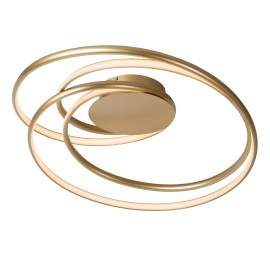 SARDANA — griestu lampa Ø64, LED Dim 54W 2700K, matt gold/brass (Lucide)