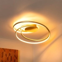 SARDANA — griestu lampa Ø64, LED Dim 54W 2700K, matt gold/brass (Lucide)