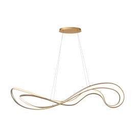 SARDANA — piekaramā griestu lampa, 160 cm, 54 W LED 2700 K, matēti zelta (Lucide)