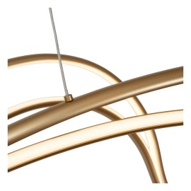 SARDANA — piekaramā griestu lampa, 160 cm, 54 W LED 2700 K, matēti zelta (Lucide)