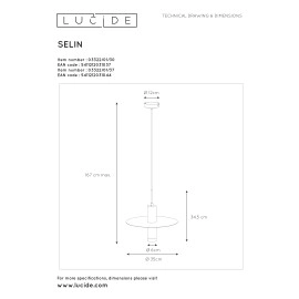 Griestu lampa "SELIN", 1x GU10 , metāls, LUCIDE, 03322-01-30
