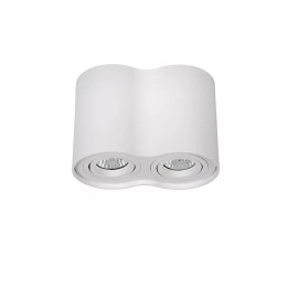 TUBE griestu prožektors 2 gaismu apaļš 2xGU10 50W balts (Lucide)
