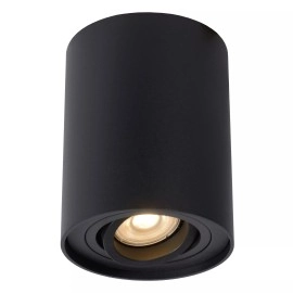 TUBE griestu prožektors Ø9,6 cm 1xGU10 50W melns (Lucide)