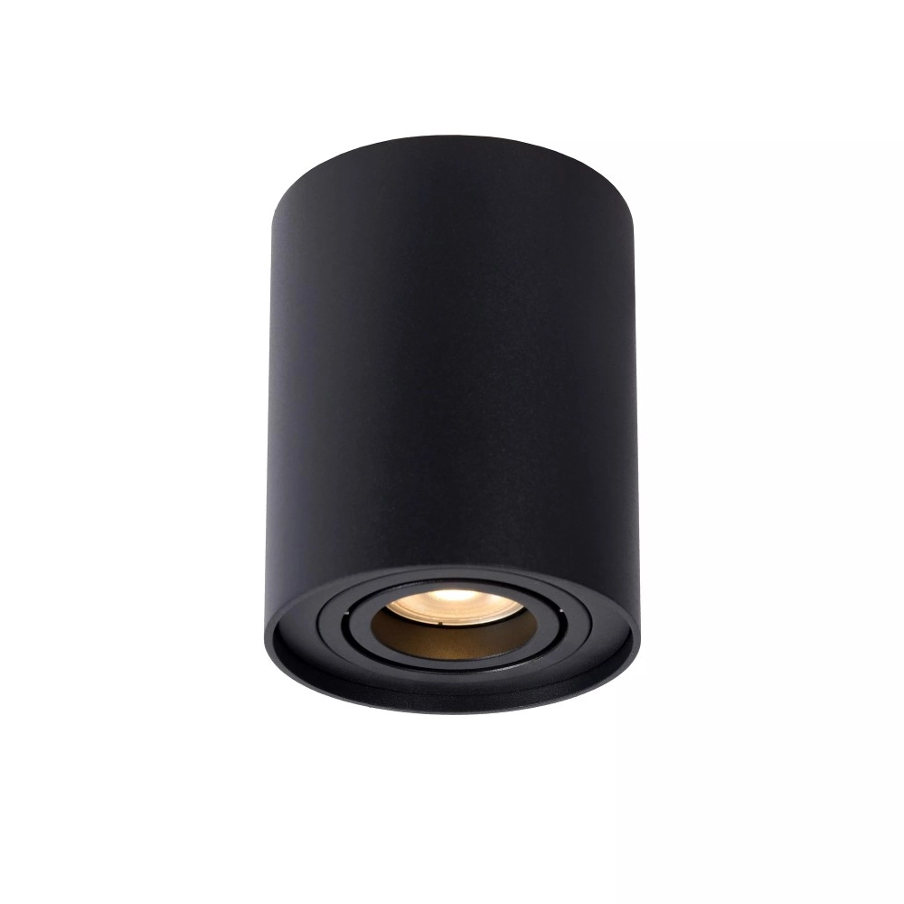 TUBE griestu prožektors Ø9,6 cm 1xGU10 50W melns (Lucide)