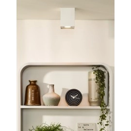 TUBE griestu prožektors kvadrātveida 1xGU10 50W balts (Lucide)