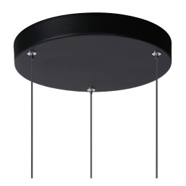 TUBULE - griestu lampa - 3x7W, 3x644Lm, LED 2700K - melna