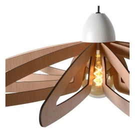 Griestu lampa "ZIDANE", 1x E27, koks, LUCIDE - 77483-76-30
